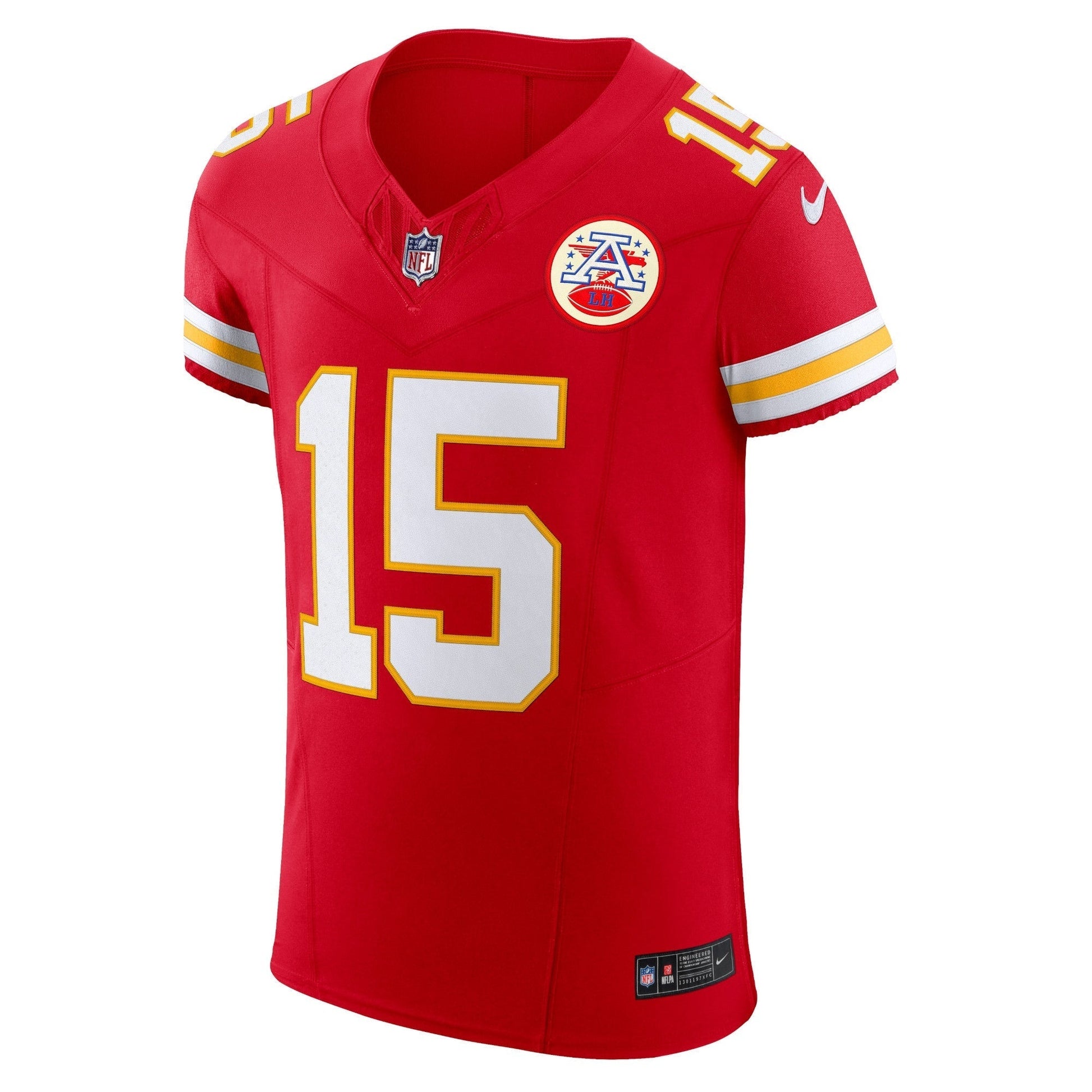Kansas City Chiefs Patrick Mahomes Red Vapor F.U.S.E. Elite Jersey football jersey product view 2