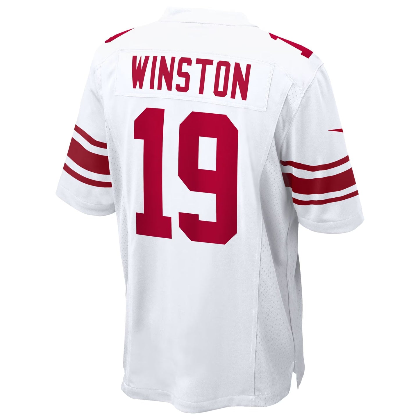 New York Giants Jameis Winston White Game Jersey football jersey product view 2