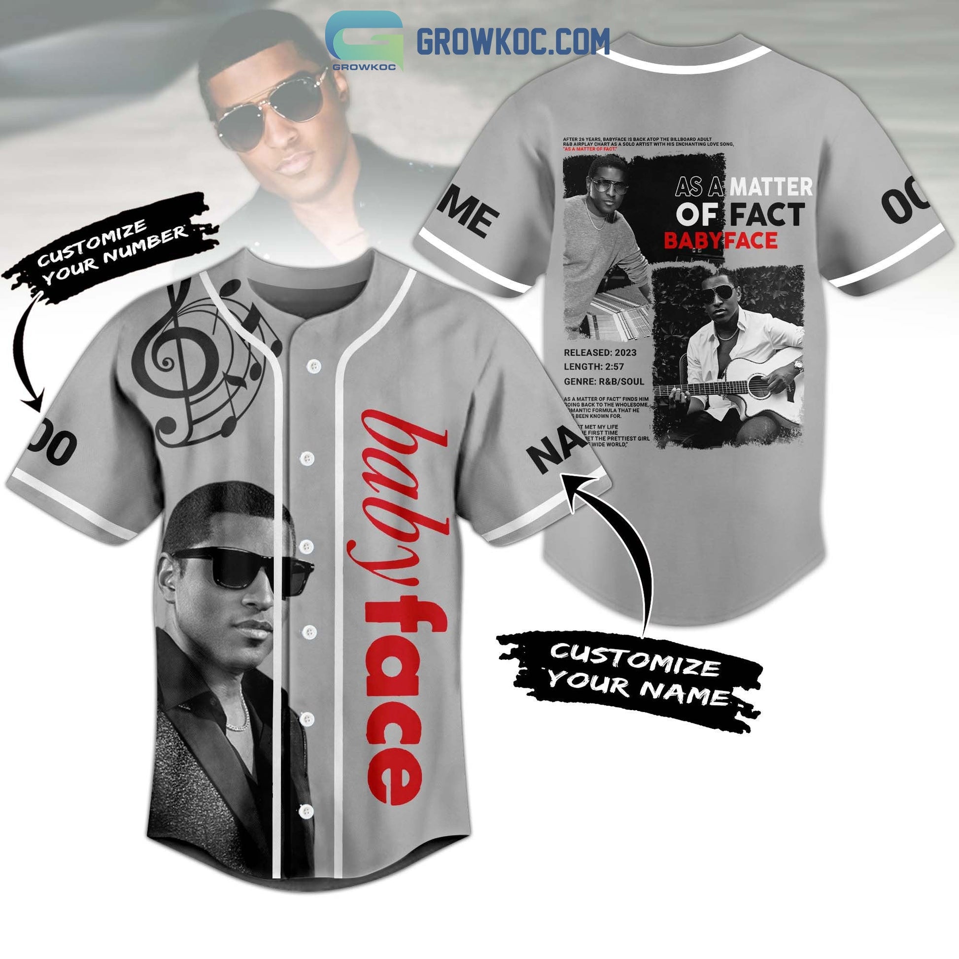 Baby Face As A Matter Of Fact Personalized Baseball Jersey Unisex T-shirt, Sweatshirt, Hoodie, Long Sleeve Tee - T-Shirt, Sweatshirt, Hoodie
