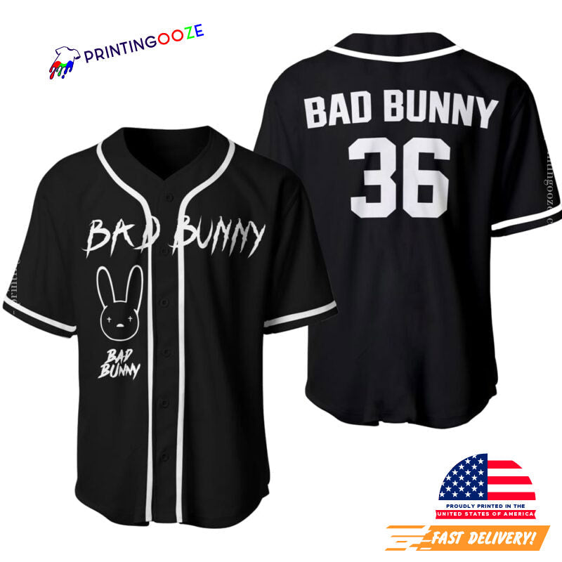 Bad Bunny Baseball Jersey Unisex T-shirt, Sweatshirt, Hoodie, Long Sleeve Tee - T-Shirt, Sweatshirt, Hoodie