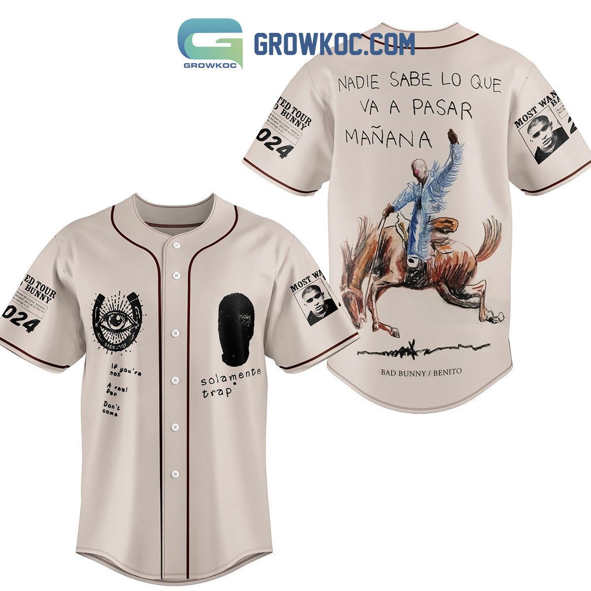 Bad Bunny Benito Most Wanted Tour 2024 Baseball Jersey Unisex T-shirt, Sweatshirt, Hoodie, Long Sleeve Tee - T-Shirt, Sweatshirt, Hoodie