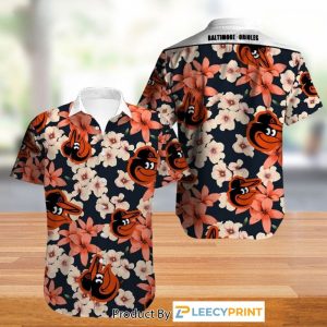 Baltimore Orioles Hawaiian Shirt Flower Summer - Orioles Hawaiian Shirt Unisex T-shirt, Sweatshirt, Hoodie, Long Sleeve Tee - T-Shirt, Sweatshirt, Hoodie