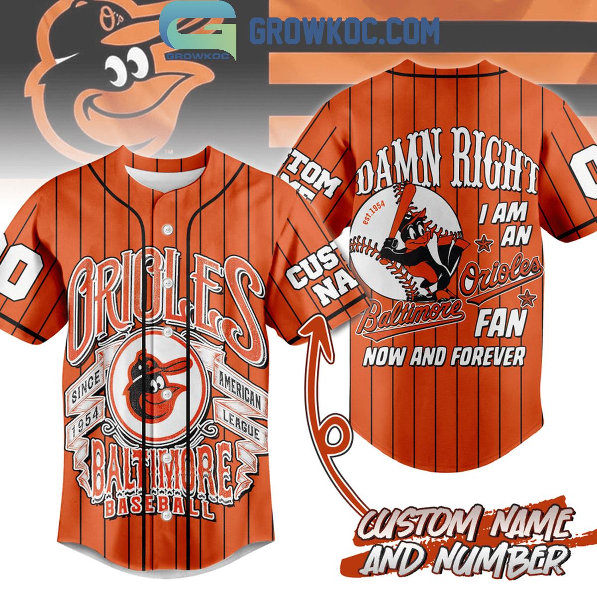 Baltimore Orioles I Am An Orioles Fan Now And Forever Personalized Baseball Jersey Unisex T-shirt, Sweatshirt, Hoodie, Long Sleeve Tee - T-Shirt, Sweatshirt, Hoodie