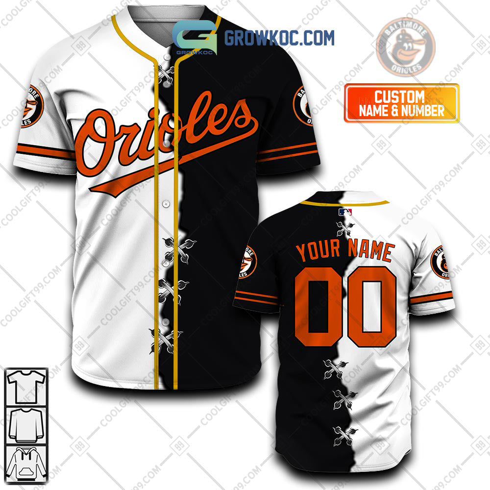 Baltimore Orioles MLB Personalized Mix Baseball Jersey Unisex T-shirt, Sweatshirt, Hoodie, Long Sleeve Tee - T-Shirt, Sweatshirt, Hoodie