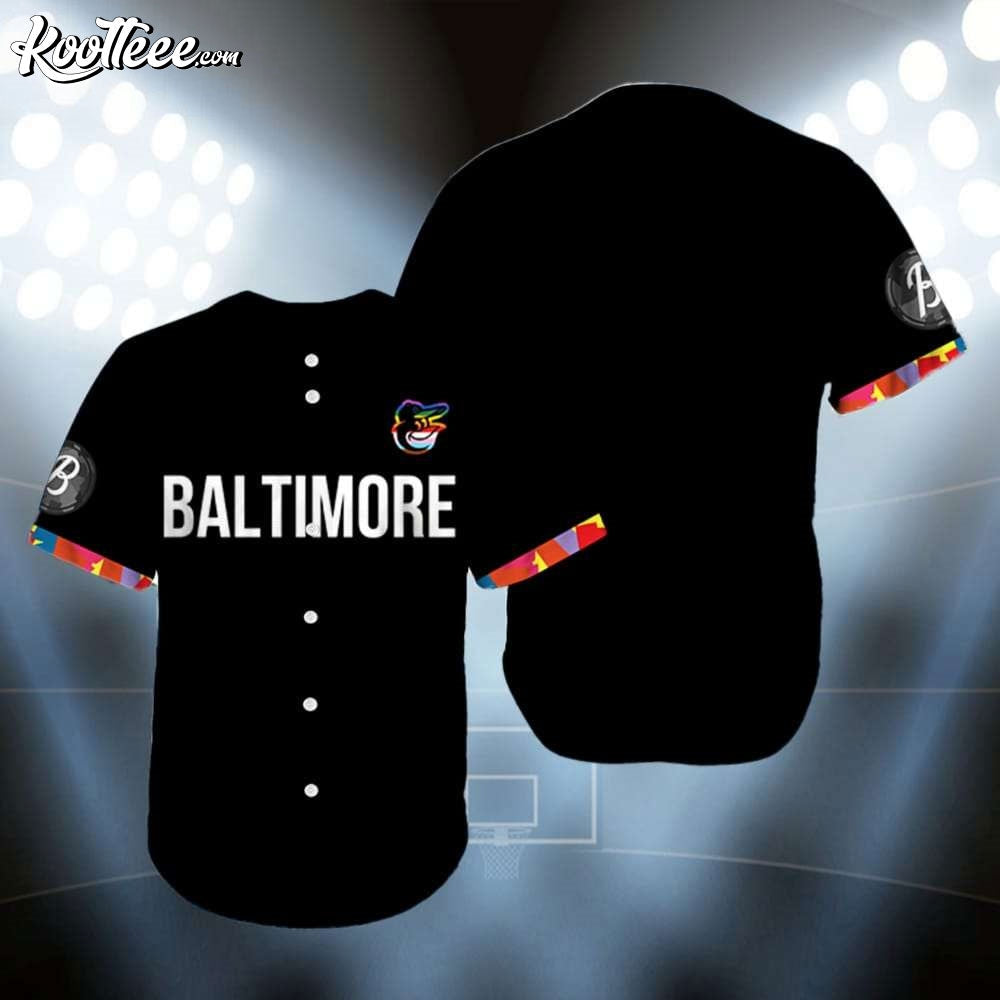 Baltimore Orioles Pride Baseball Jersey Unisex T-shirt, Sweatshirt, Hoodie, Long Sleeve Tee - T-Shirt, Sweatshirt, Hoodie