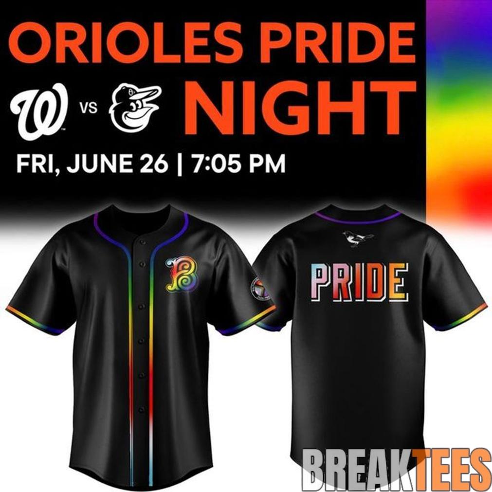 Baltimore Orioles x Pride Night Baseball Jersey Unisex T-shirt, Sweatshirt, Hoodie, Long Sleeve Tee - T-Shirt, Sweatshirt, Hoodie