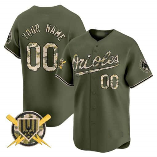 Custom Baltimore Orioles Armed Forces Day Vapor Premier Limited ¨C All Stitched Baseball Jersey baseball jersey product view 1