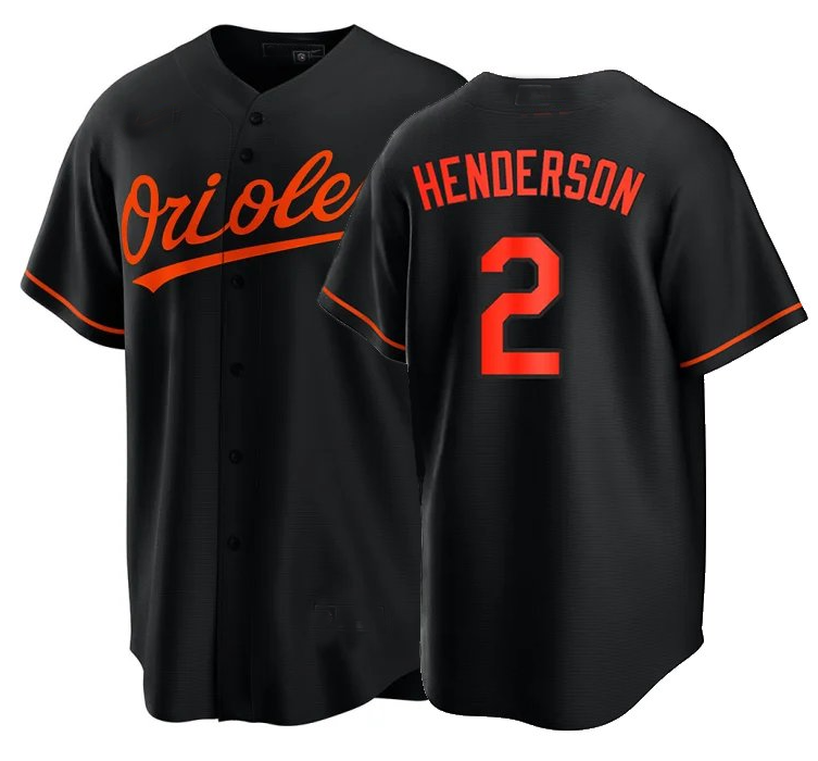 Baltimore Orioles #2 Gunnar Henderson Black Baseball City Jersey baseball jersey product view 1