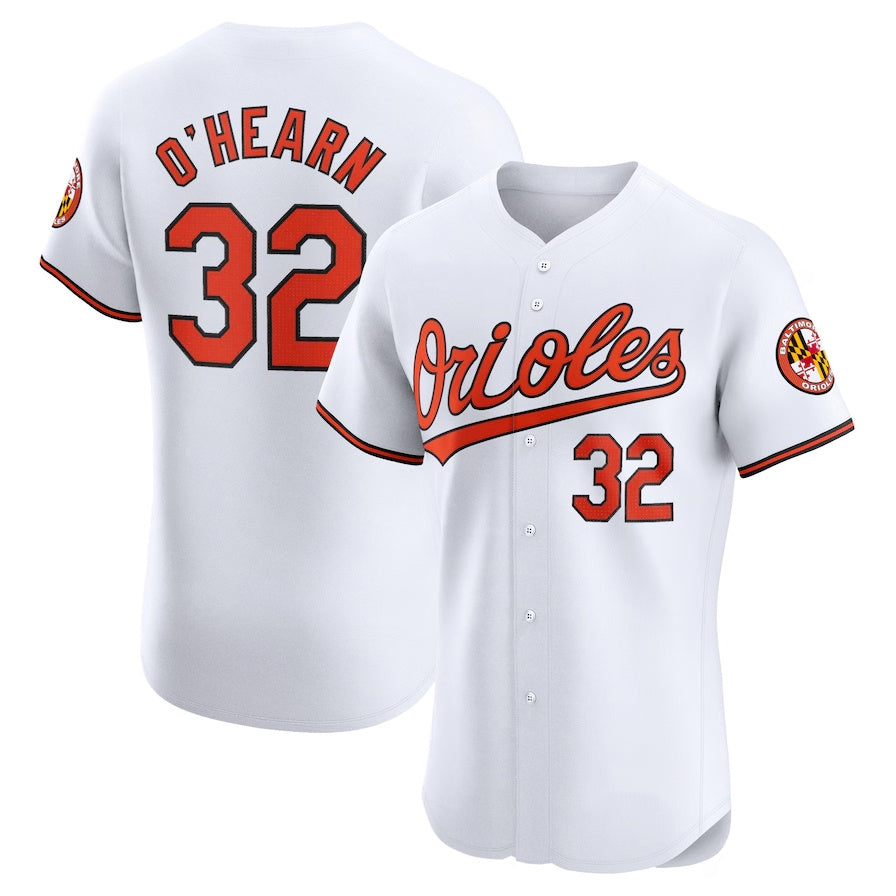 Baltimore Orioles #32 Ryan O'Hearn Home Elite Player Jersey - White Stitched Baseball Jersey baseball jersey product view 1