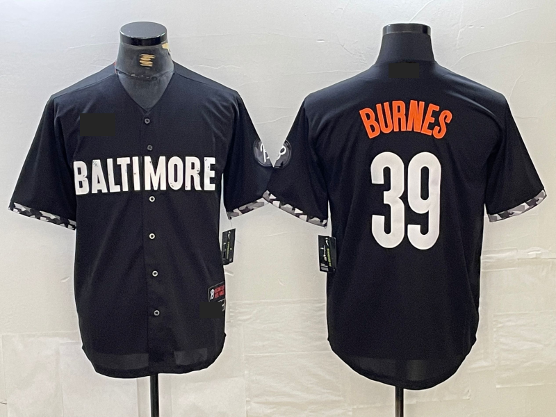 Baltimore Orioles #39 Corbin Burnes Black 2023 City Connect Cool Base Stitched Baseball Jerseys baseball jersey product view 1