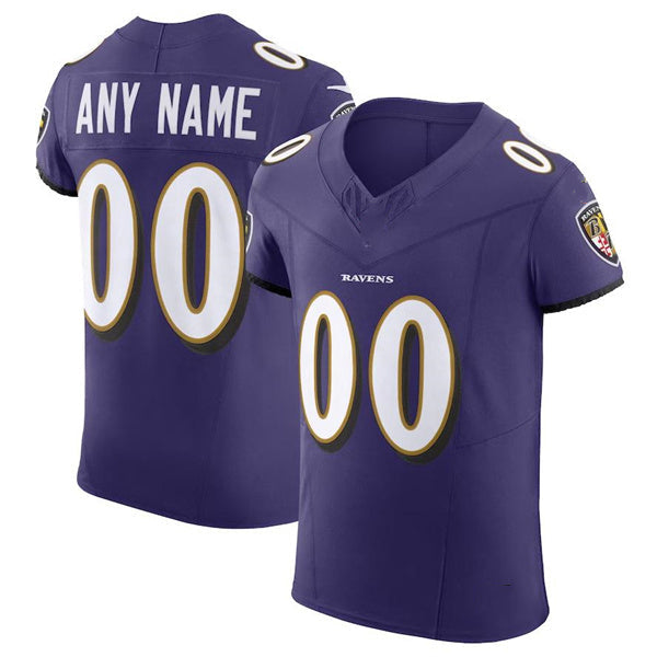 Custom B.Ravens Purple Scarlet Vapor F.U.S.E. Elite Jersey Stitched American Football Jerseys football jersey product view 1