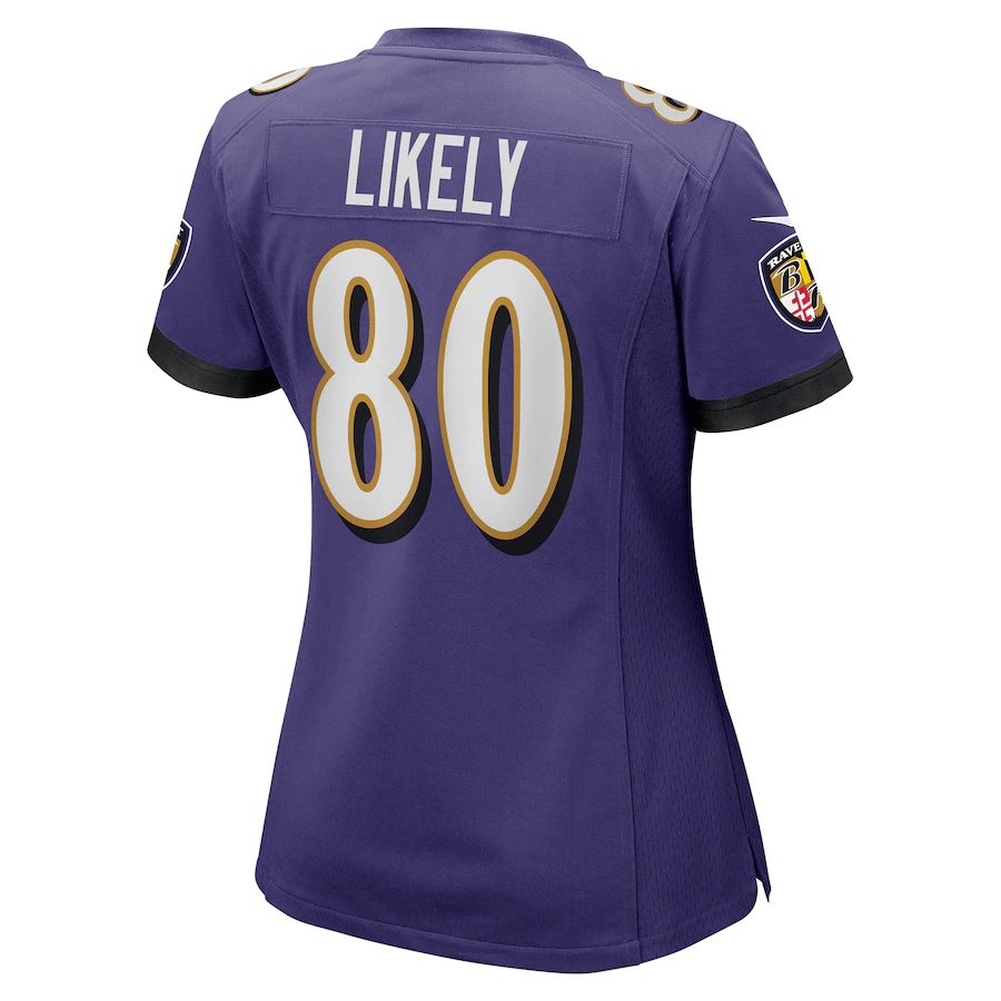 B.Ravens #80 Isaiah Likely Purple Player Game Jersey Stitched American Football Jerseys football jersey product view 1