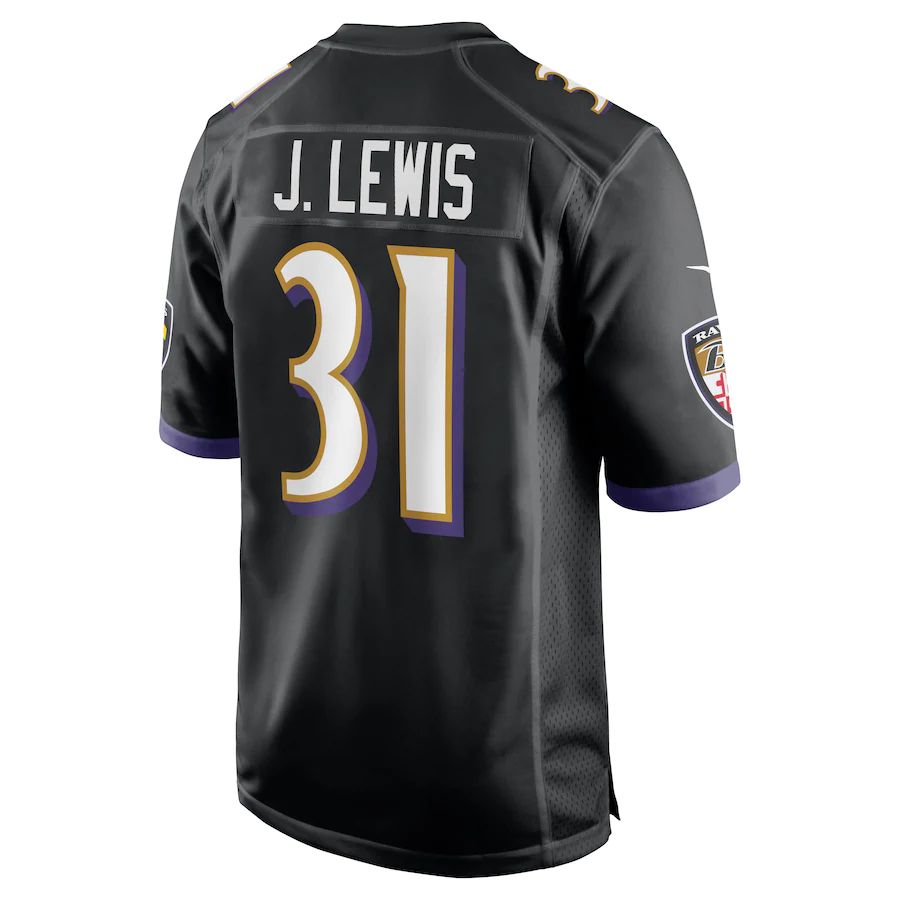 B.Ravens #31 Jamal Lewis Black Retired Player Jersey Stitched American Football Jerseys football jersey product view 1