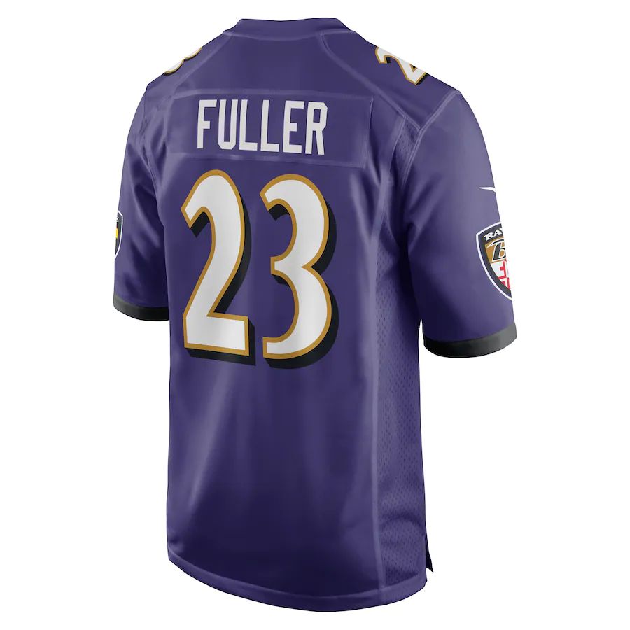 B.Ravens #23 Kyle Fuller Purple Game Player Jersey Stitched American Football Jerseys football jersey product view 1
