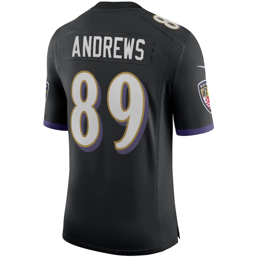 B.Ravens #89 Mark Andrews Black Vapor Limited Jersey Stitched American Football Jerseys football jersey product view 1