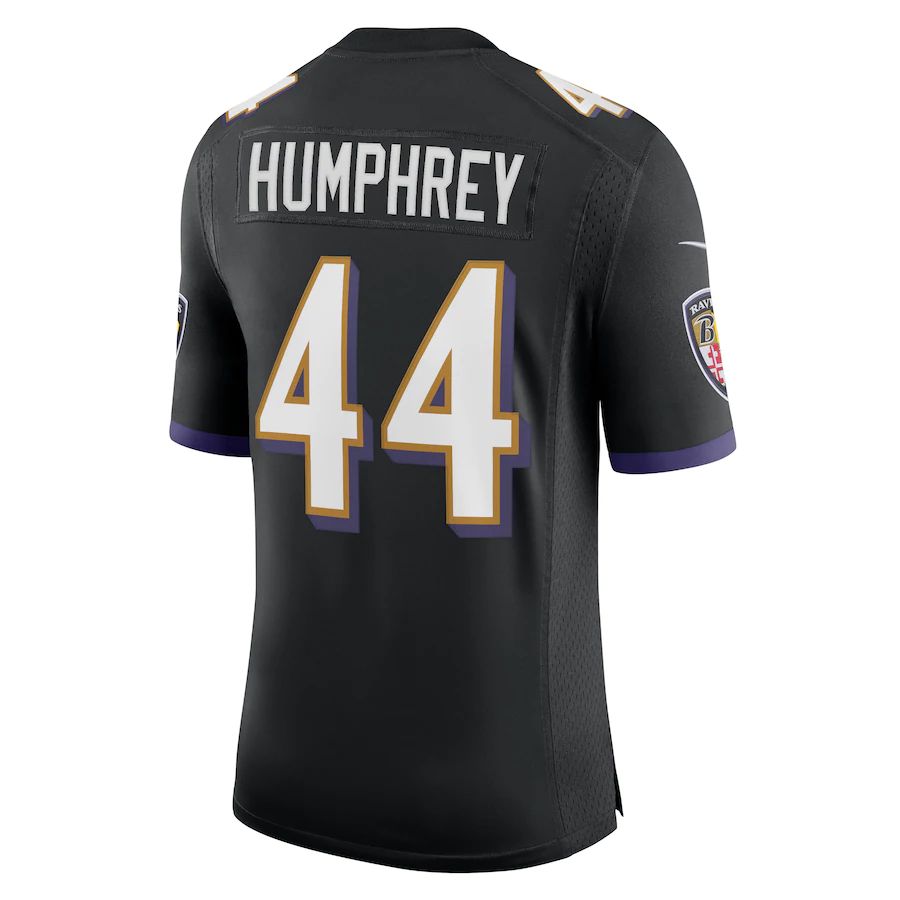 B.Ravens #44 Marlon Humphrey Black Vapor Limited Jersey Stitched American Football Jerseys football jersey product view 1