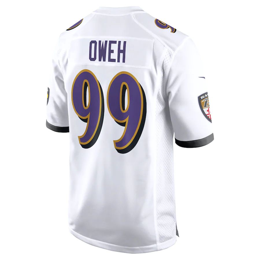 B.Ravens #99 Odafe Oweh White Game Jersey Stitched American Football Jerseys football jersey product view 1