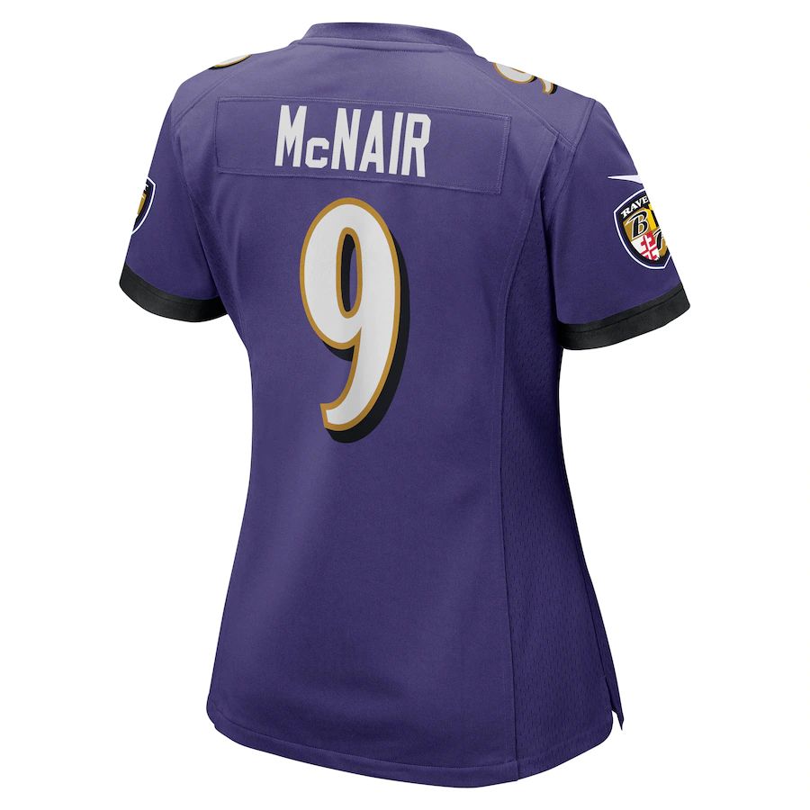 B.Ravens #9 Steve McNair Purple Game Retired Player Jersey Stitched American Football Jerseys football jersey product view 1