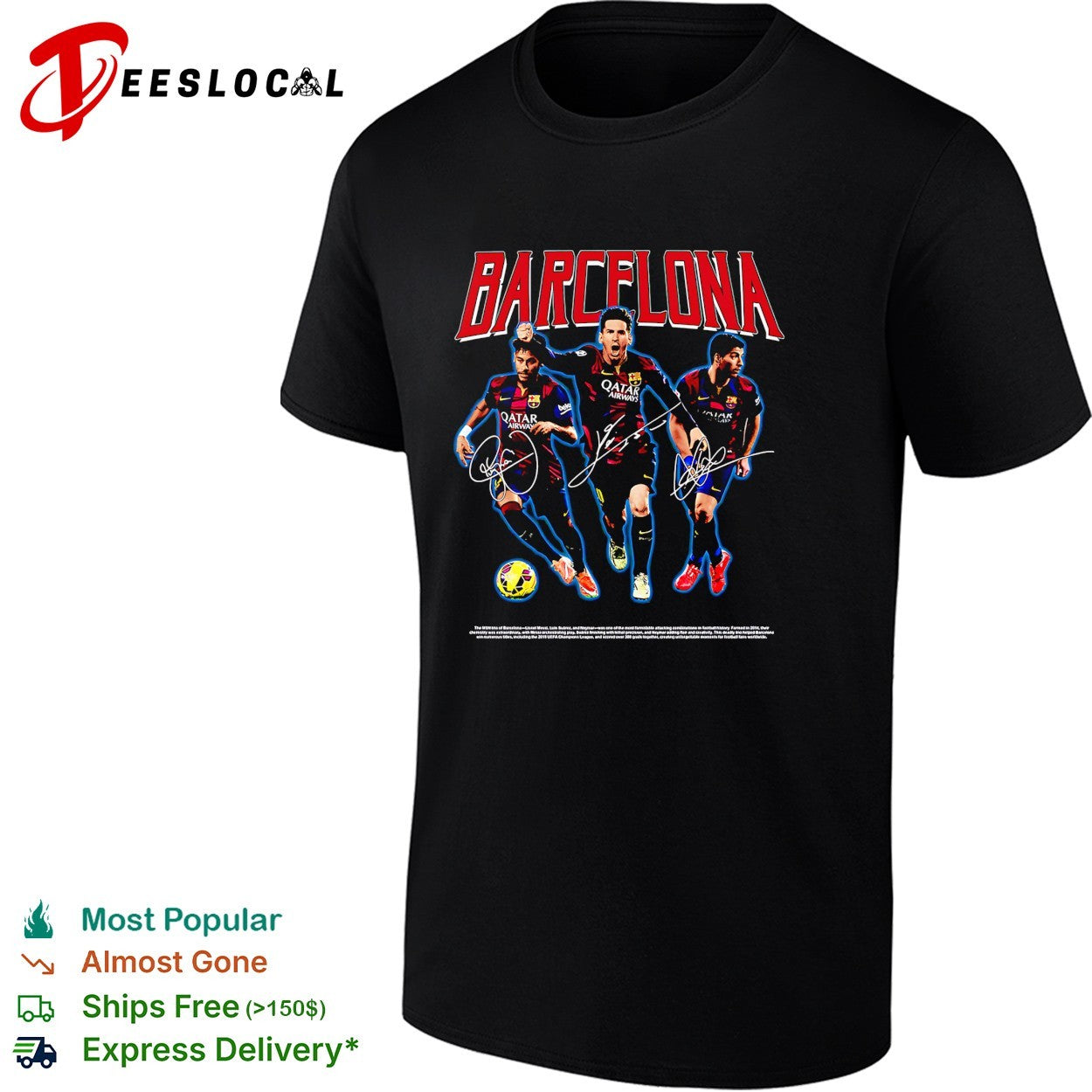 Barcelona Messi Suarez Neymar MSN portrait shirt Unisex T-shirt, Sweatshirt, Hoodie, Long Sleeve Tee - T-Shirt, Sweatshirt, Hoodie