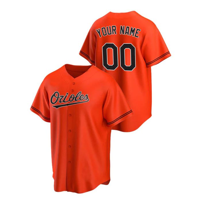 Custom Baltimore Orioles Orange Jersey Men Youth Women Stitched Baseball Jerseys baseball jersey product view 1