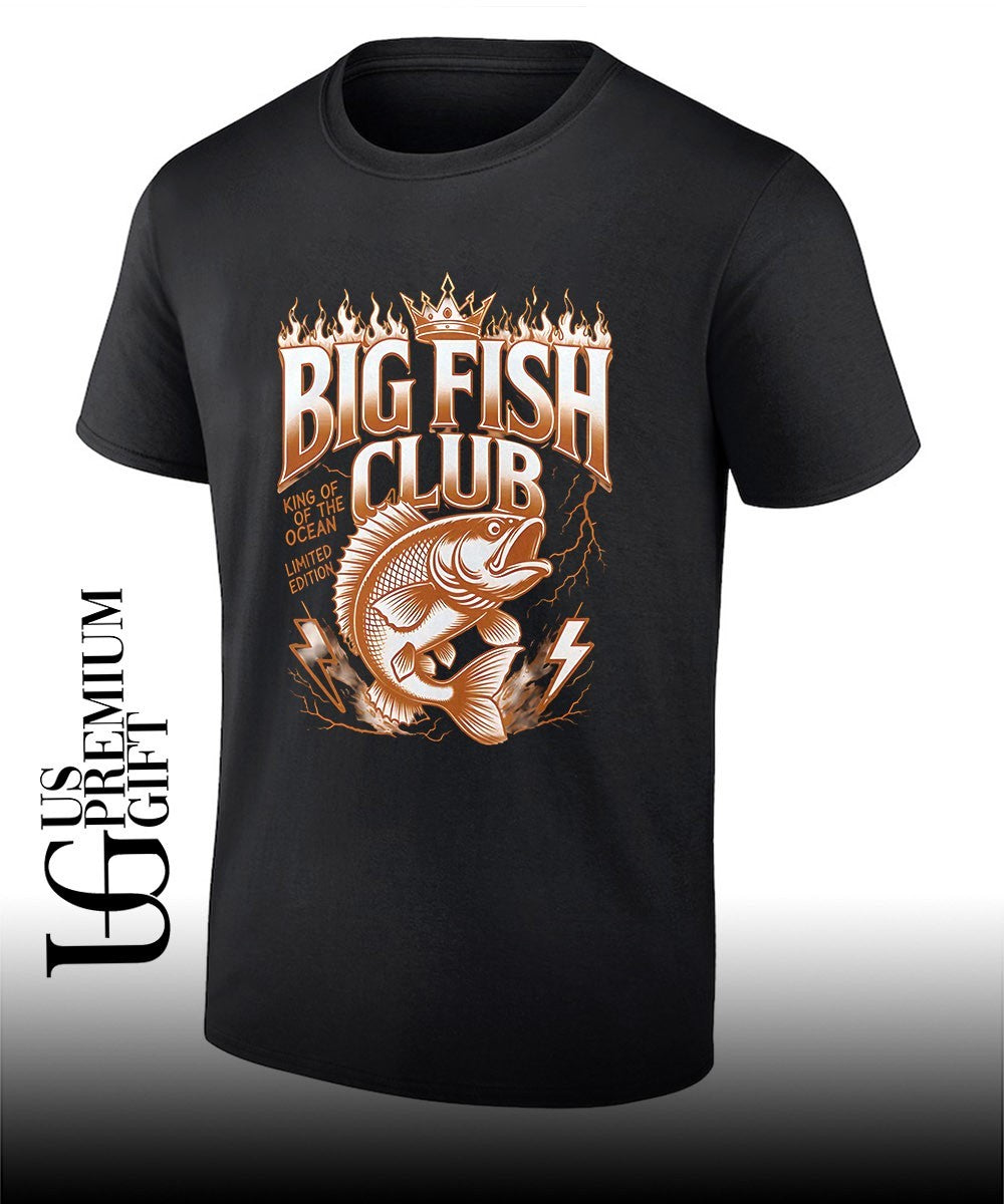 Bass Fishing Big Fish Club King of the Ocean Limited Edition shirt Unisex T-shirt, Sweatshirt, Hoodie, Long Sleeve Tee - T-Shirt, Sweatshirt, Hoodie