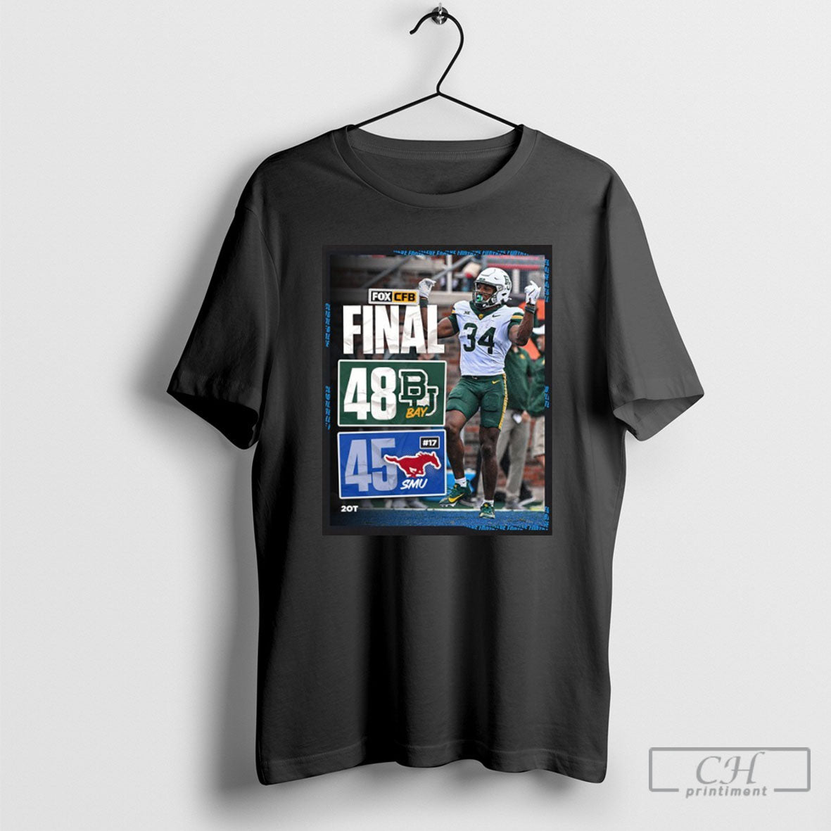 Baylor Bears Win 48 45 Smu Mustangs Poster T-Shirts, Hoodie, Sweatshirt - T-Shirt, Sweatshirt, Hoodie