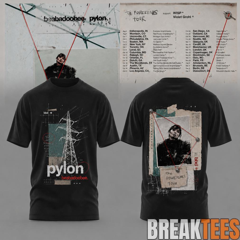 Beabadoobee  The Powerlines Tour Powerline Collage Shirt Unisex T-shirt, Sweatshirt, Hoodie, Long Sleeve Tee - T-Shirt, Sweatshirt, Hoodie