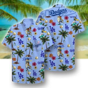 Beach Aloha MLB LA Dodgers Hawaiian Shirt Baseball Fans Gift Unisex T-shirt, Sweatshirt, Hoodie, Long Sleeve Tee - T-Shirt, Sweatshirt, Hoodie
