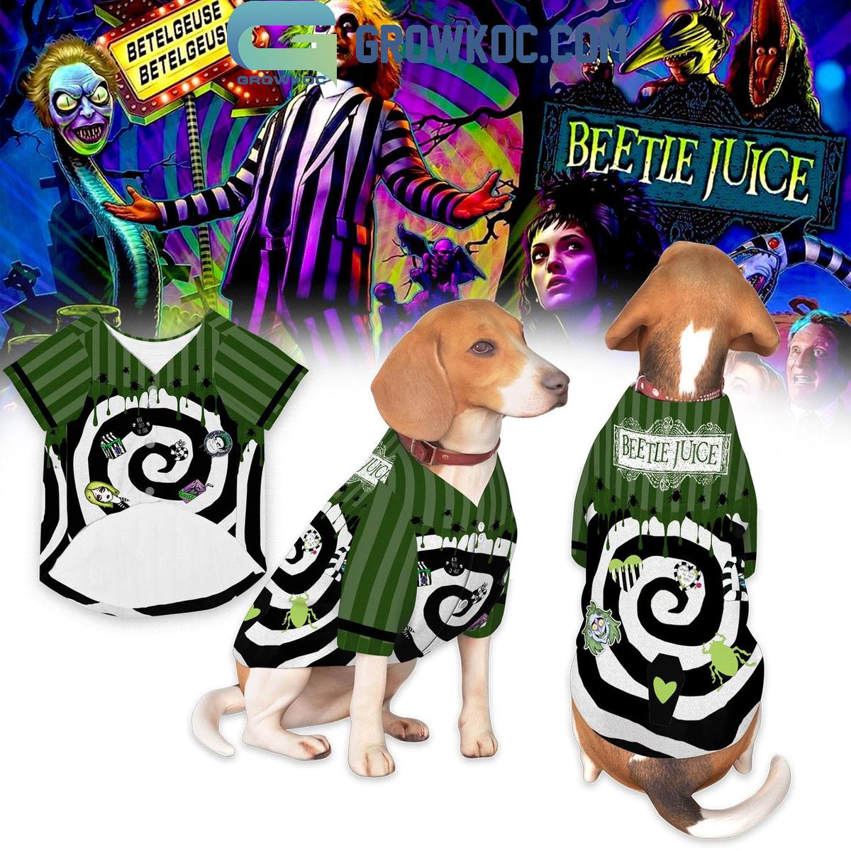 Beetlejuice Its Showtime Pet Baseball Jersey Unisex T-shirt, Sweatshirt, Hoodie, Long Sleeve Tee - T-Shirt, Sweatshirt, Hoodie