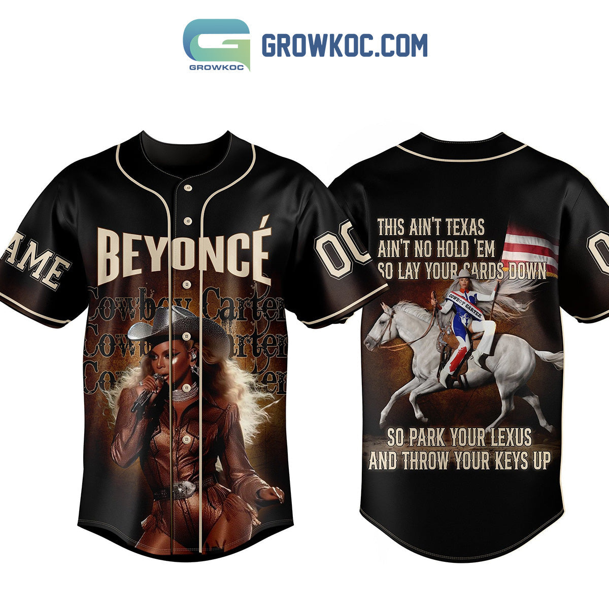 Beyonce This Aint Texas Aint No Hold Em Personalized Baseball Jersey Unisex T-shirt, Sweatshirt, Hoodie, Long Sleeve Tee - T-Shirt, Sweatshirt, Hoodie
