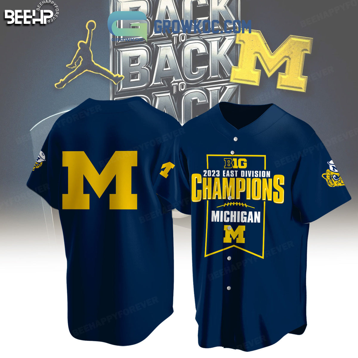 Big Ten 2023 East Division Champions Baseball Jersey Unisex T-shirt, Sweatshirt, Hoodie, Long Sleeve Tee - T-Shirt, Sweatshirt, Hoodie
