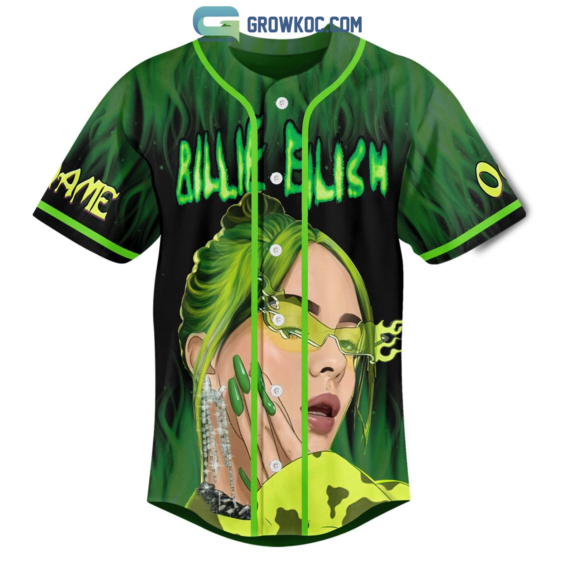Billie Eilish Bury The Hatchet Or Bury A Friend Personalized Baseball Jersey Unisex T-shirt, Sweatshirt, Hoodie, Long Sleeve Tee - T-Shirt, Sweatshirt, Hoodie