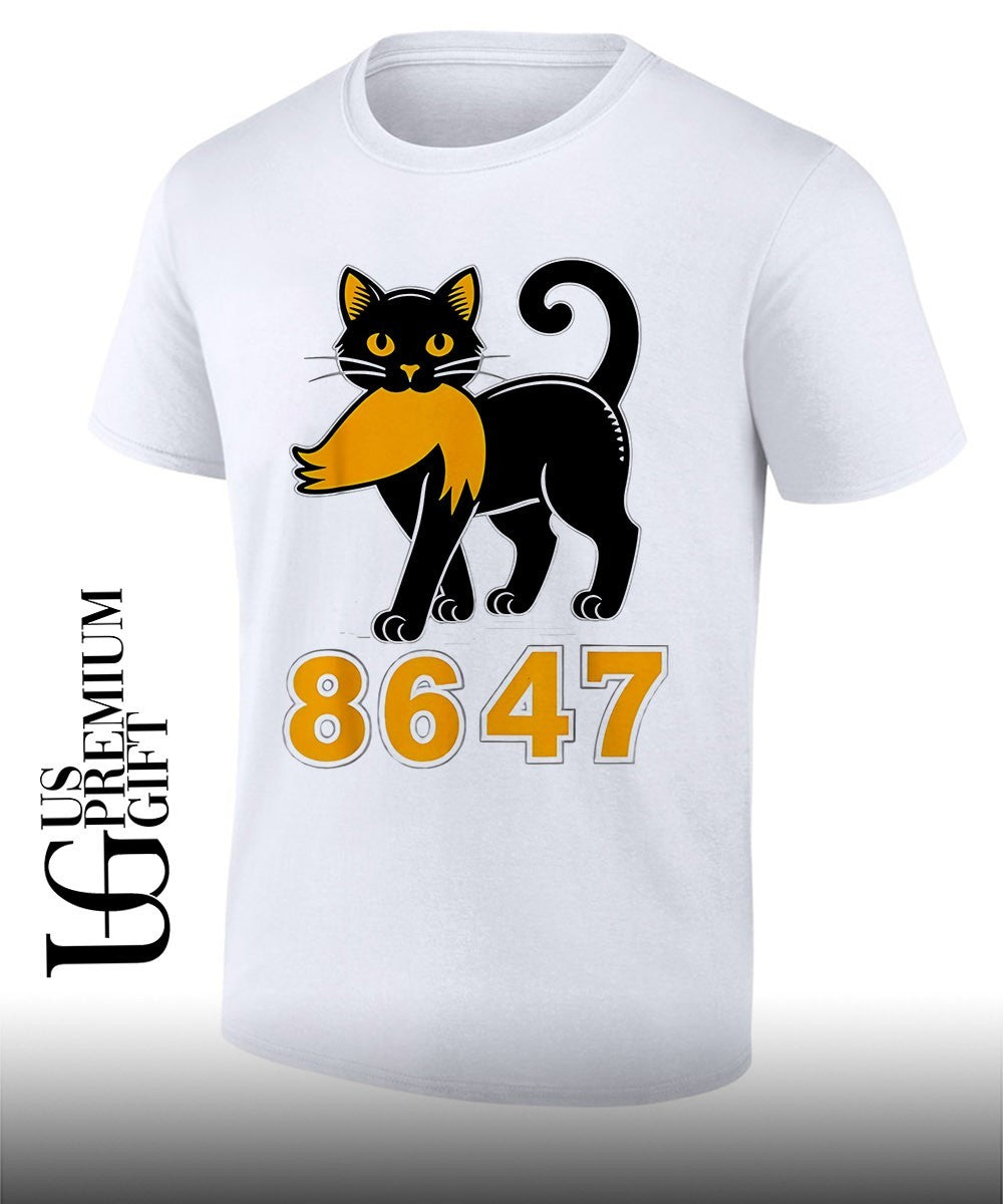 Black Cat Trump University apparel 8647 shirt Unisex T-shirt, Sweatshirt, Hoodie, Long Sleeve Tee - T-Shirt, Sweatshirt, Hoodie