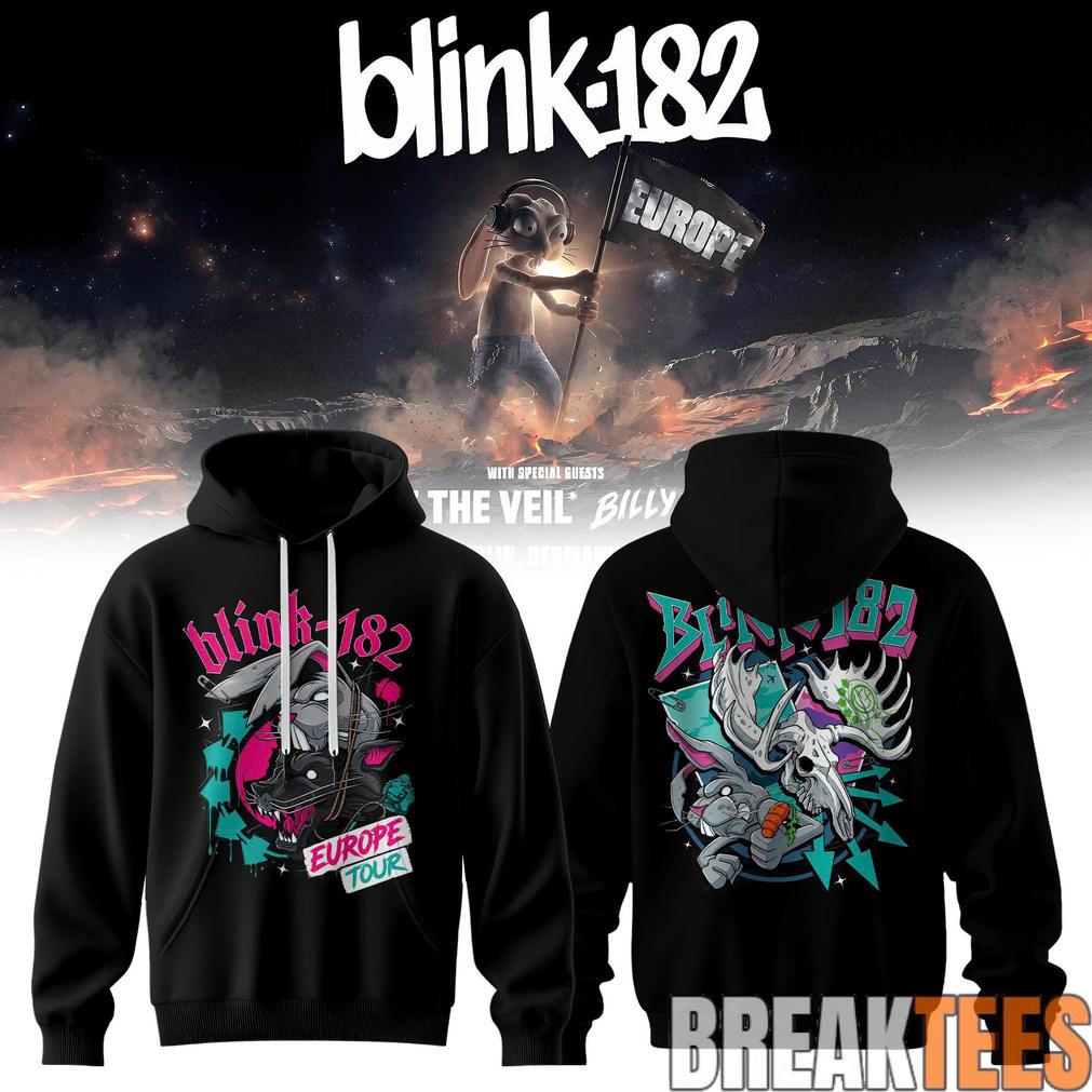 Blink-182 Meltdown Europe Edition Hoodie Unisex T-shirt, Sweatshirt, Hoodie, Long Sleeve Tee - T-Shirt, Sweatshirt, Hoodie