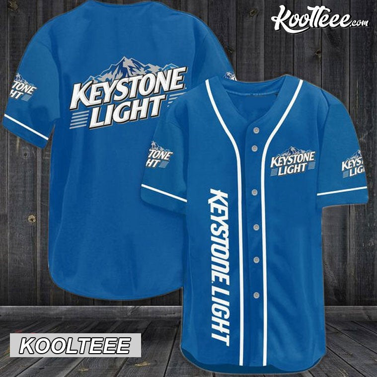 Blue Keystone Light Baseball Jersey Unisex T-shirt, Sweatshirt, Hoodie, Long Sleeve Tee - T-Shirt, Sweatshirt, Hoodie