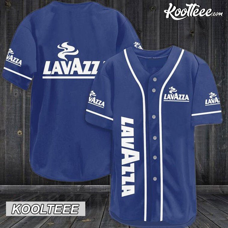Blue Lavazza Coffee Baseball Jersey Unisex T-shirt, Sweatshirt, Hoodie, Long Sleeve Tee - T-Shirt, Sweatshirt, Hoodie