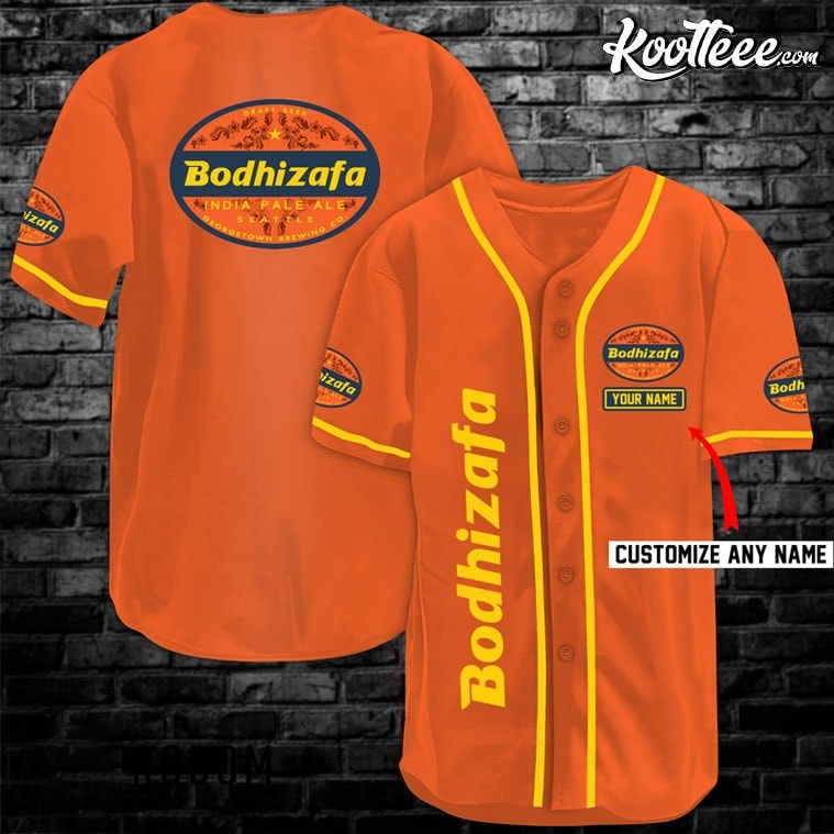 Bodhizafa Beer Custom Baseball Jersey Unisex T-shirt, Sweatshirt, Hoodie, Long Sleeve Tee - T-Shirt, Sweatshirt, Hoodie