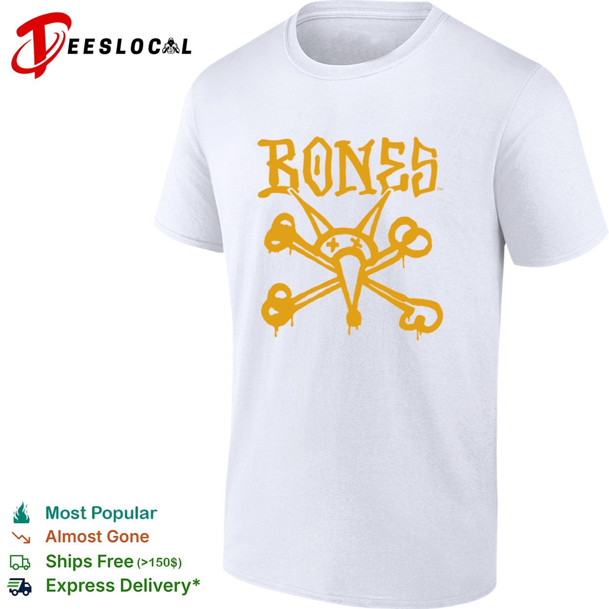 Bones skate brand logo with rat skull shirt Unisex T-shirt, Sweatshirt, Hoodie, Long Sleeve Tee - T-Shirt, Sweatshirt, Hoodie
