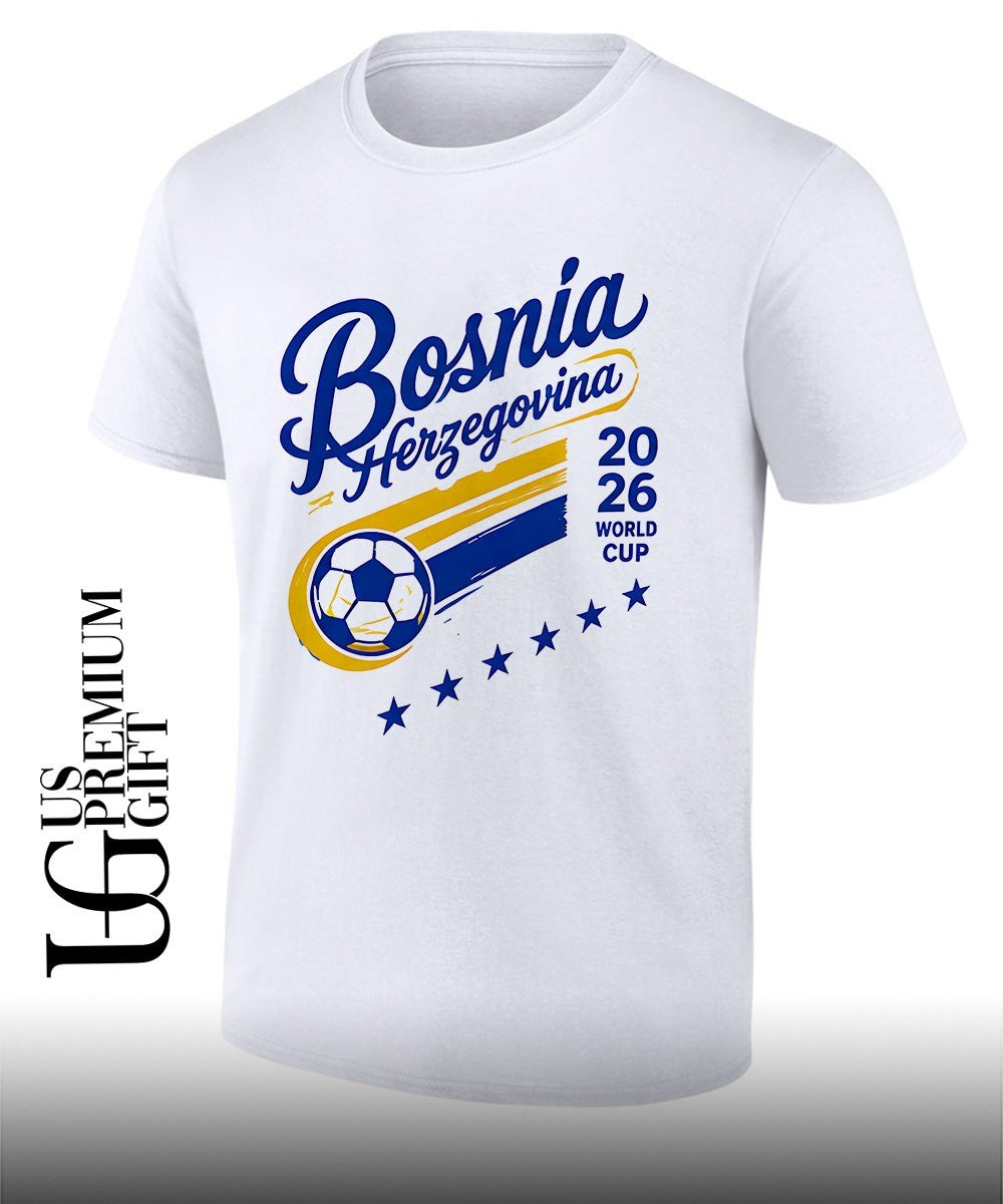 Bosnia Herzegovina Football 2026 World Cup shirt Unisex T-shirt, Sweatshirt, Hoodie, Long Sleeve Tee - T-Shirt, Sweatshirt, Hoodie