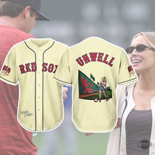Boston Red Sox Baseball Jersey Shirt For Sale Alexandra Cooper Red Sox Shirt Big Als Takeover Unwell Jersey Giveaway 2024 - T-Shirt, Sweatshirt, Hoodie