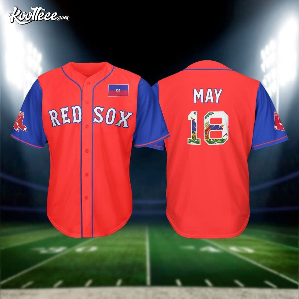 Boston Red Sox Haitian Celebration Gift Baseball Jersey Unisex T-shirt, Sweatshirt, Hoodie, Long Sleeve Tee - T-Shirt, Sweatshirt, Hoodie