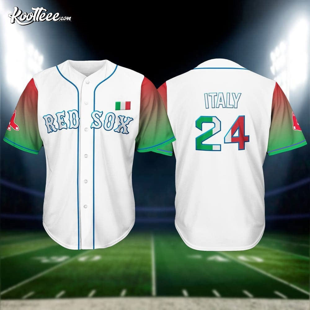 Boston Red Sox Italian Celebration 2024 Gift Baseball Jersey Unisex T-shirt, Sweatshirt, Hoodie, Long Sleeve Tee - T-Shirt, Sweatshirt, Hoodie