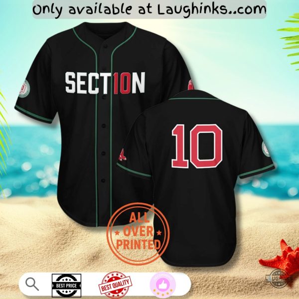 Boston Red Sox Section 10 Night Baseball Jersey Shirt September 17 2025 Unisex T-shirt, Sweatshirt, Hoodie, Long Sleeve Tee - T-Shirt, Sweatshirt, Hoodie