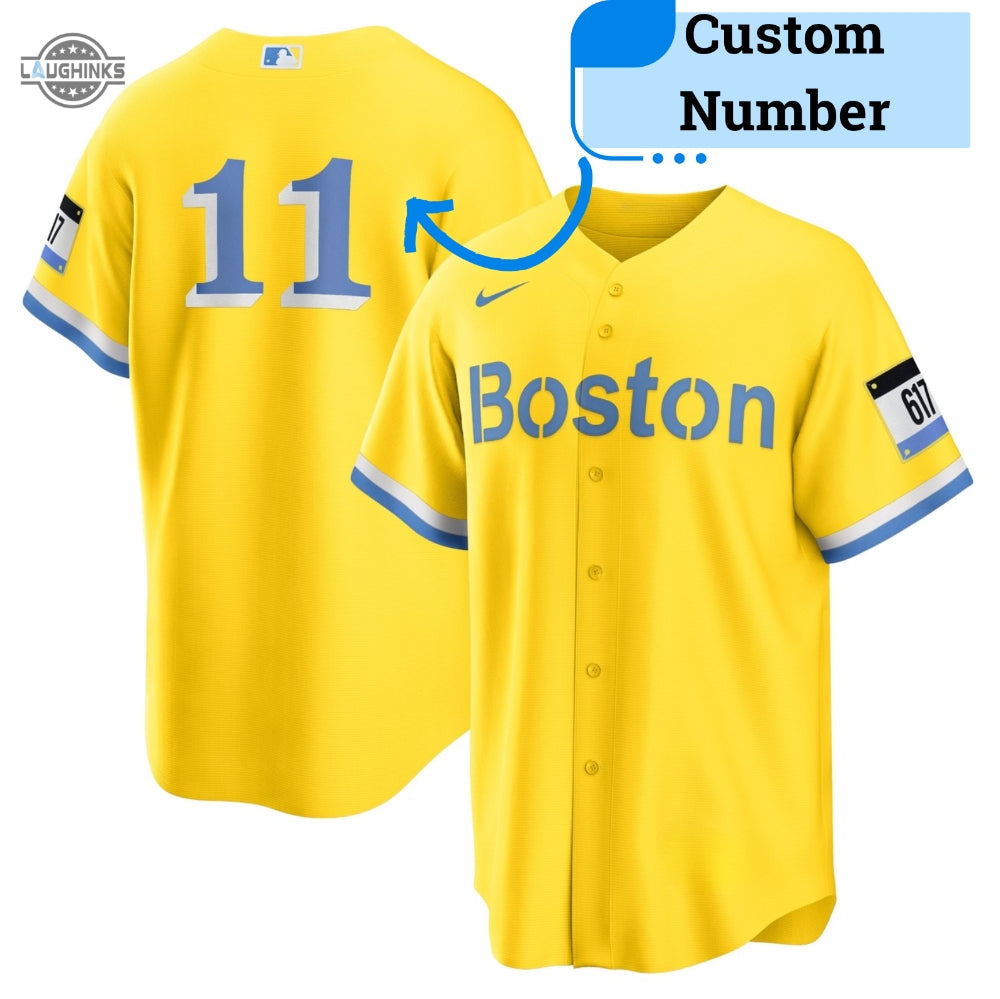 Boston Red Sox Yellow Baseball Jersey Shirt NEW Red Sox Jersey Shirt Boston Red Sox Wearing Yellow Shirt Boston Red Sox Yellow niforms Red Sox Yellow Jerseys - T-Shirt, Sweatshirt, Hoodie