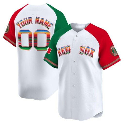 Custom Boston Red Sox Mexico Vapor Premier Limited¨C All Stitched Baseball Jersey baseball jersey product view 1