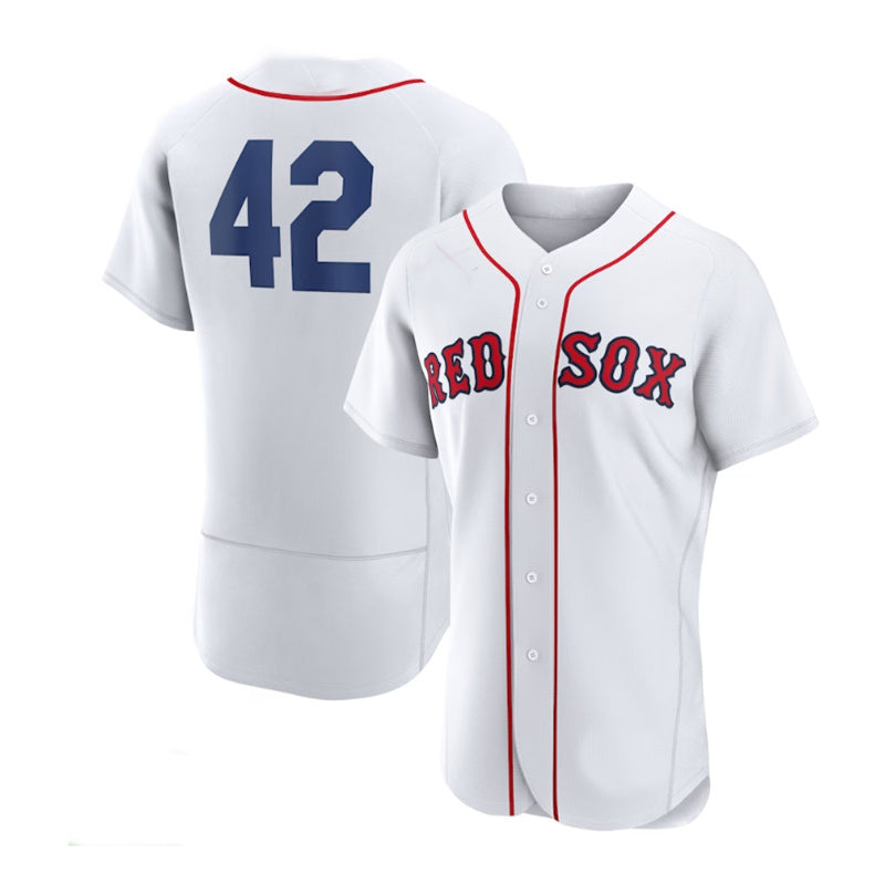 Boston Red Sox #42 2023 Jackie Robinson Day Authentic Jersey - White Baseball Jerseys baseball jersey product view 1