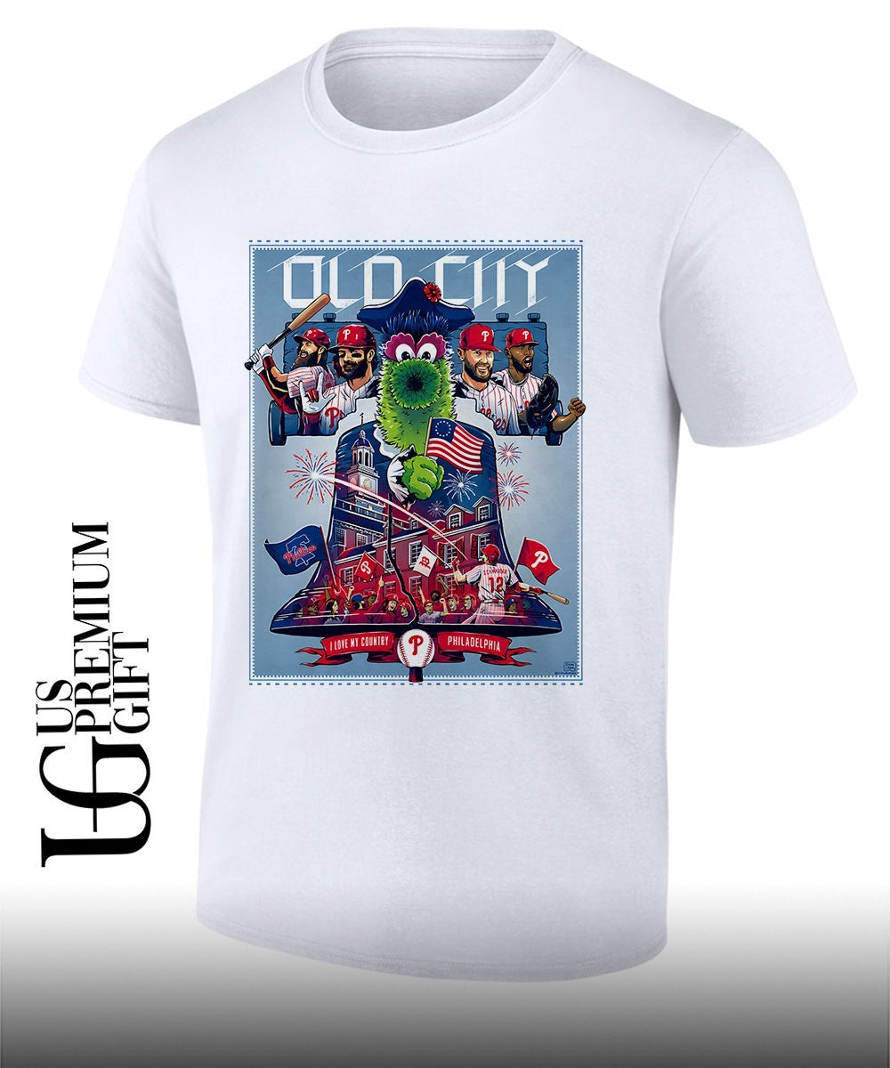 Bryce Harper Kyle Schwarber Philadelphia Phillies The Phanatic Old City I Love My Country MLB All-Star Game 2026 shirt - T-Shirt, Sweatshirt, Hoodie