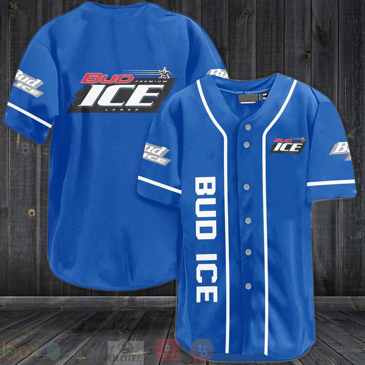 FASHION Bud Ice Baseball Jerseys Botton Shirt Unisex T-shirt, Sweatshirt, Hoodie, Long Sleeve Tee - T-Shirt, Sweatshirt, Hoodie
