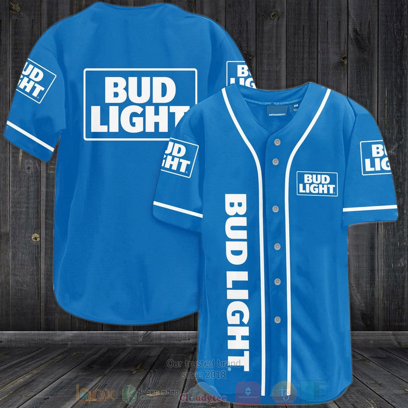 Bud Light blue Baseball shirt Unisex T-shirt, Sweatshirt, Hoodie, Long Sleeve Tee - T-Shirt, Sweatshirt, Hoodie
