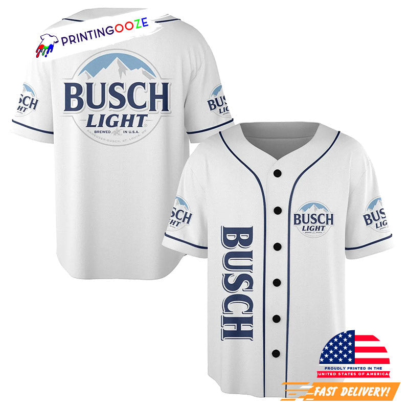 Busch Light National Beer Day Baseball Jersey Unisex T-shirt, Sweatshirt, Hoodie, Long Sleeve Tee - T-Shirt, Sweatshirt, Hoodie